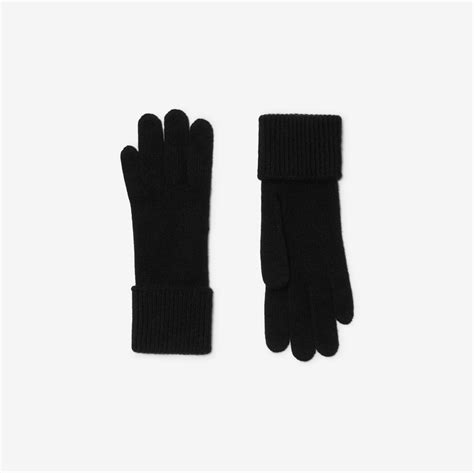 mens burberry cashmere gloves|Cashmere Blend Gloves in Black .